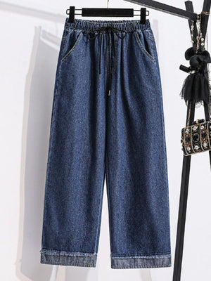 Light Blue wide-leg jeans