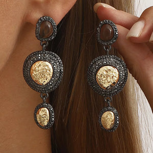 earrings in gold