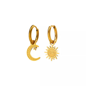 earrings featuring geometric in silver with 18K Gold-Plated,Stainless Steel,Silver-plated Care instructions: Avoid wearing d