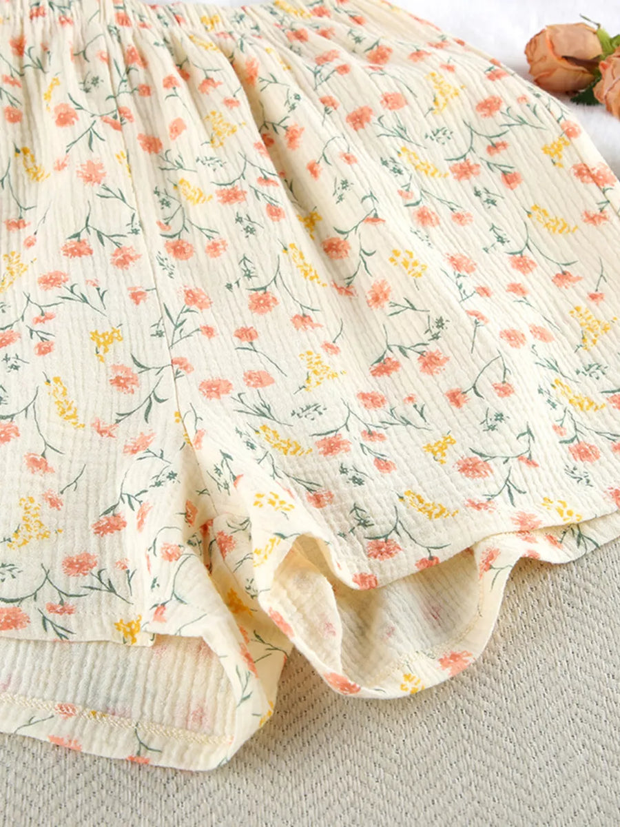 lounge set featuring ditsy floral in Floral with 100% cotton Care instructions: Machine wash cold texture