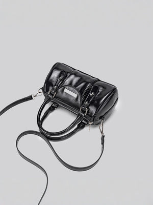 black with crossbody bag with top handle 9