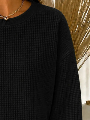 sweatshirt in Khaki with crew neck and long sleeve