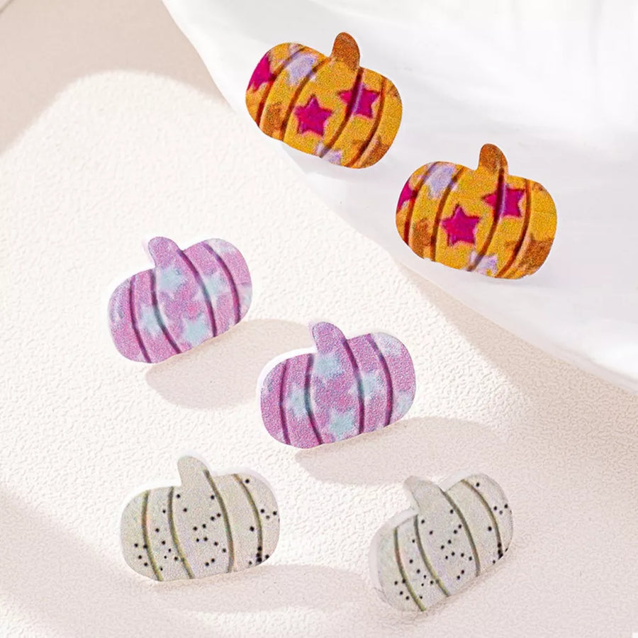 Sherbet earrings with small and post-and-clutch