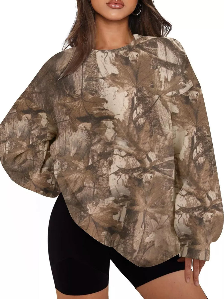 sweatshirt in Grey with basic style and hip-length