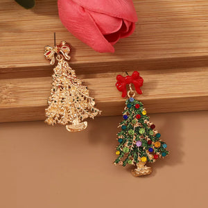 Color earrings with drop and hook