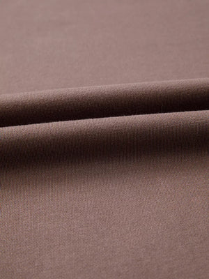 Color Block Drop Shoulder Pullover Sweatshirt in Coffee Brown, view 12