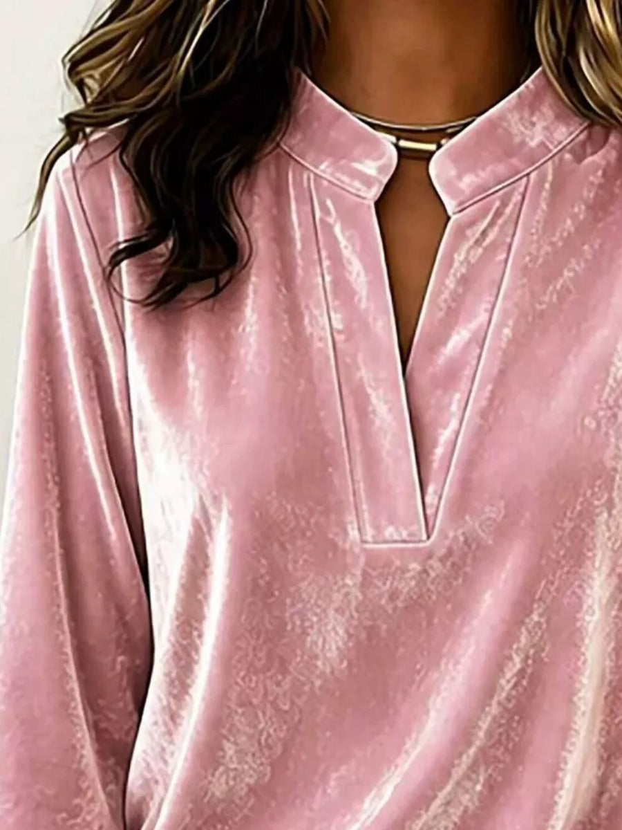 100% polyester Care instructions: Machine wash cold blouse in Black with relaxed silhouette