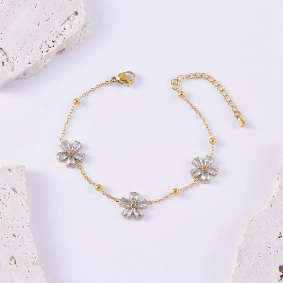 18K Gold-Plated,Stainless Steel,Zircon Care instructions: Avoid wearing during e jewelry set in Gold with not applicable