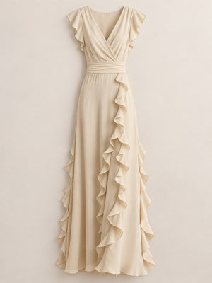 Sky Blue maxi dress with maxi and pullover