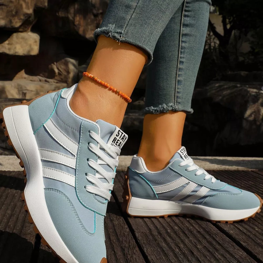 Blue sneakers