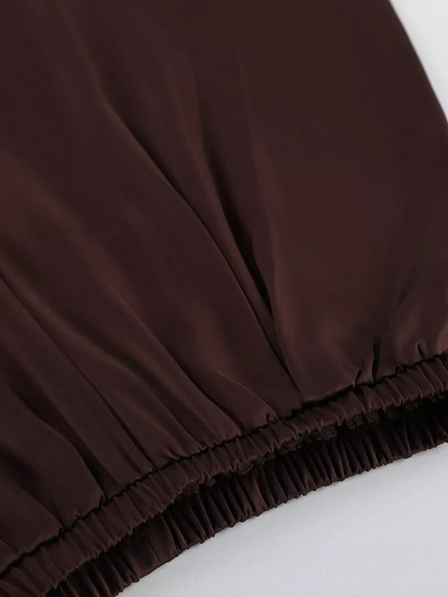 two-piece set in Brown