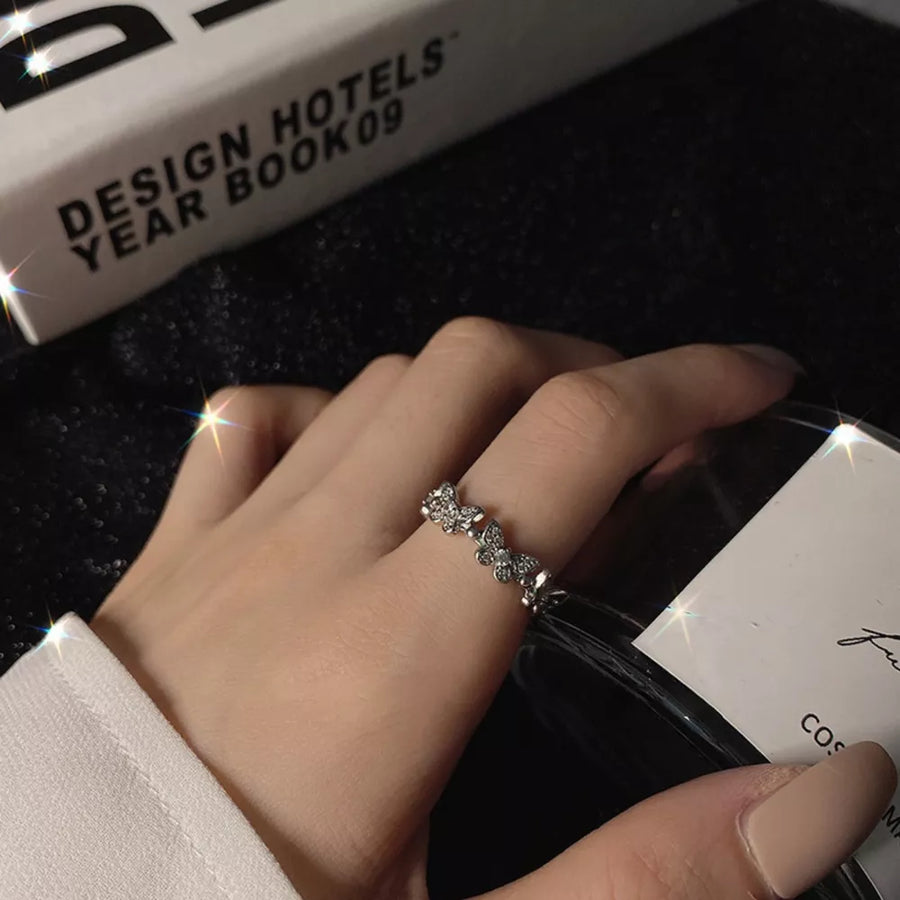 925 sterling silver,Zircon Care instructions: Avoid wearing during exercise, as ring in Silver with open ring silhouette