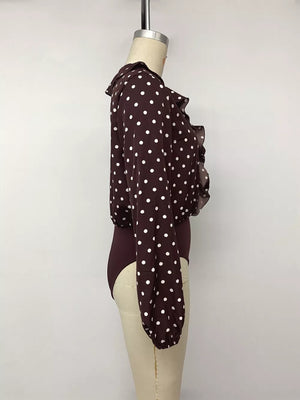 dark brown bodysuit