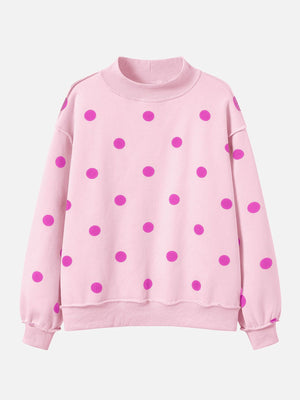 80% polyester, 20% viscose Care instructions: Machine wash cold sweatshirt in Pink with oversized silhouette