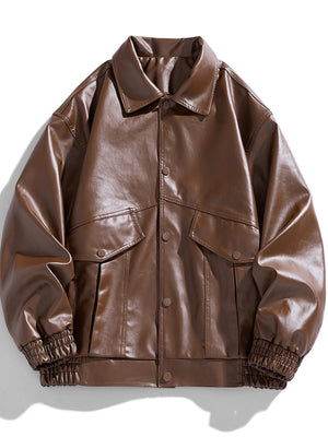 streetwear bomber jacket in Army Green with collared