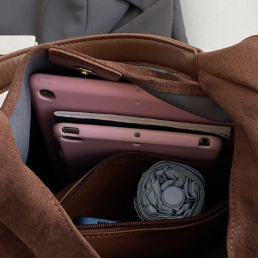 cognac brown shoulder bag