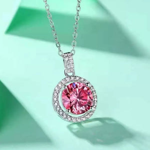 pink necklace
