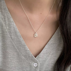 Freshwater Pearl,925 sterling silver Care instructions: Avoid wearing during exe necklace in white with NA silhouette