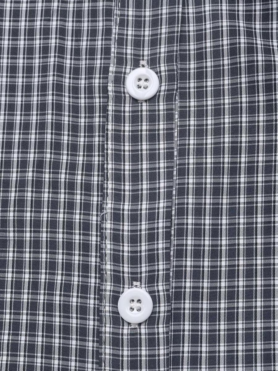 navy blue button-up shirt