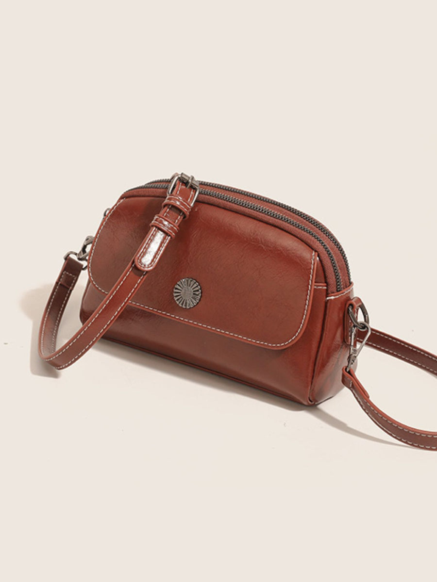 crossbody bag in cognac