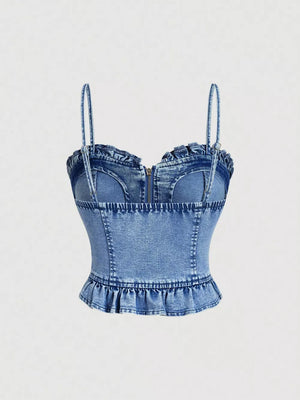 85% cotton, 15% polyester Care instructions: Machine wash cold camisole in Pink with fitted silhouette