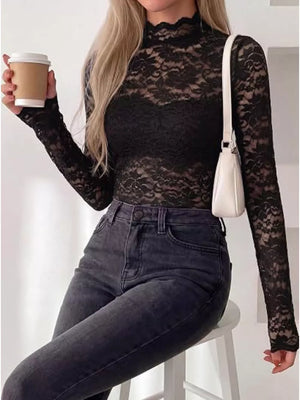 Dusty Pink blouse with hip-length and pullover
