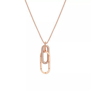 necklace in Rose Gold with pendant and collar length