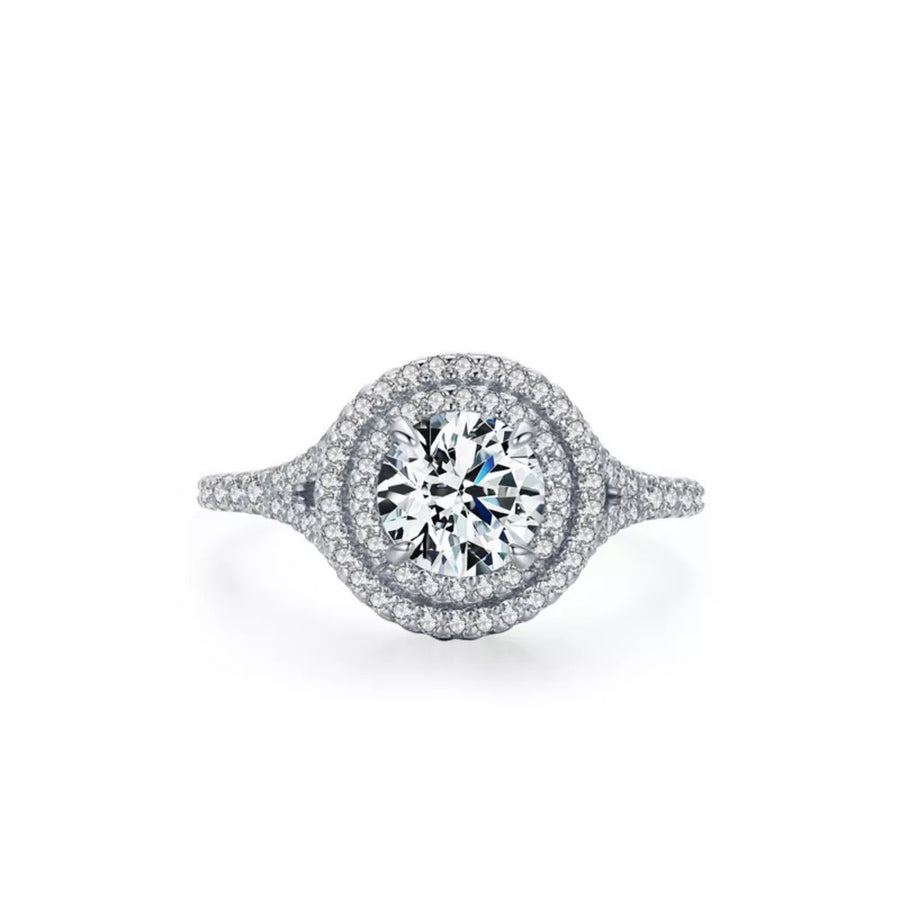 silver ring with null and null
