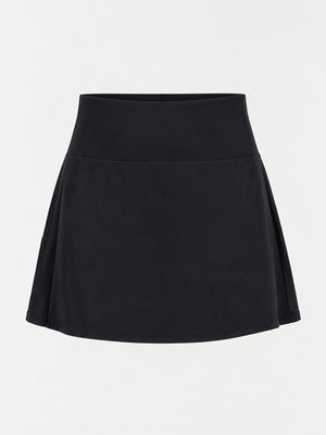 pleated skirt in Khaki with lightweight and mini