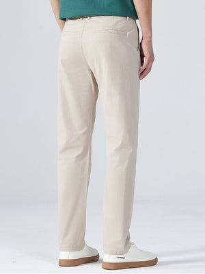 Men's Slim-Fit Pants in Khaki with pocketed