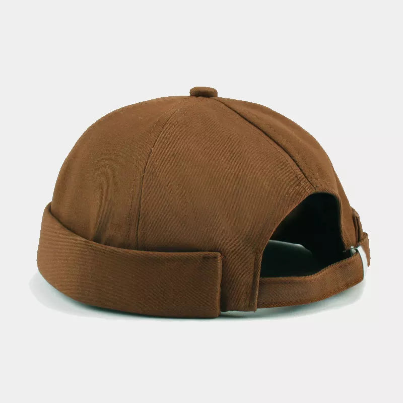 cotton Imported Size & hat in Navy Blue with fitted silhouette