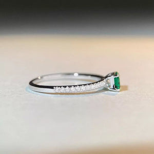 deep green ring with none and none