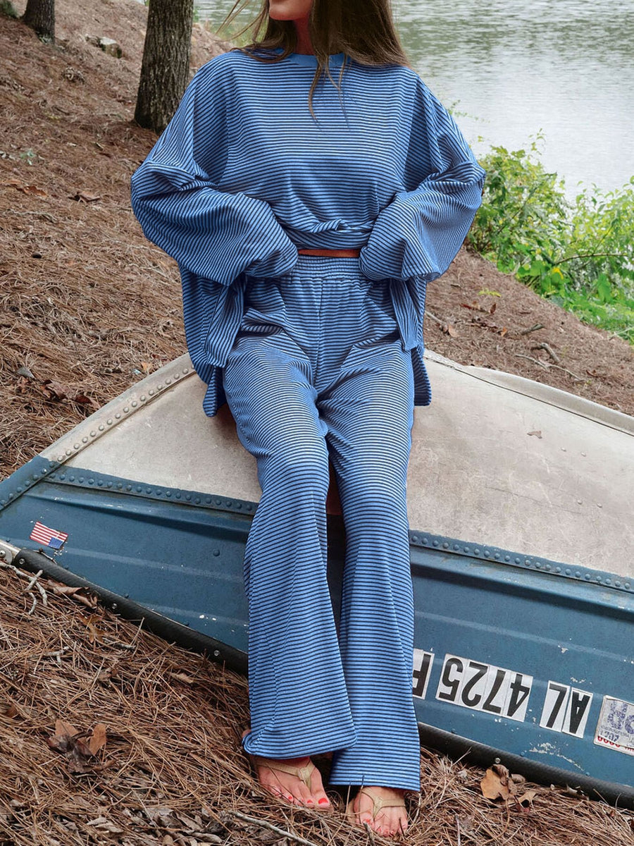 pajama set in Pink with two-piece and tunic-length