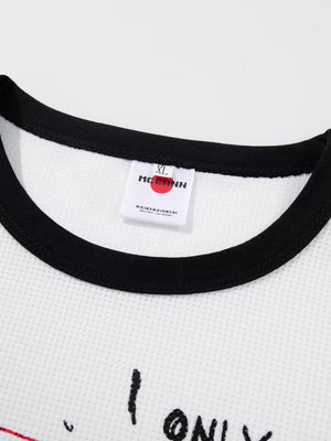 white t-shirt with hip-length and pullover