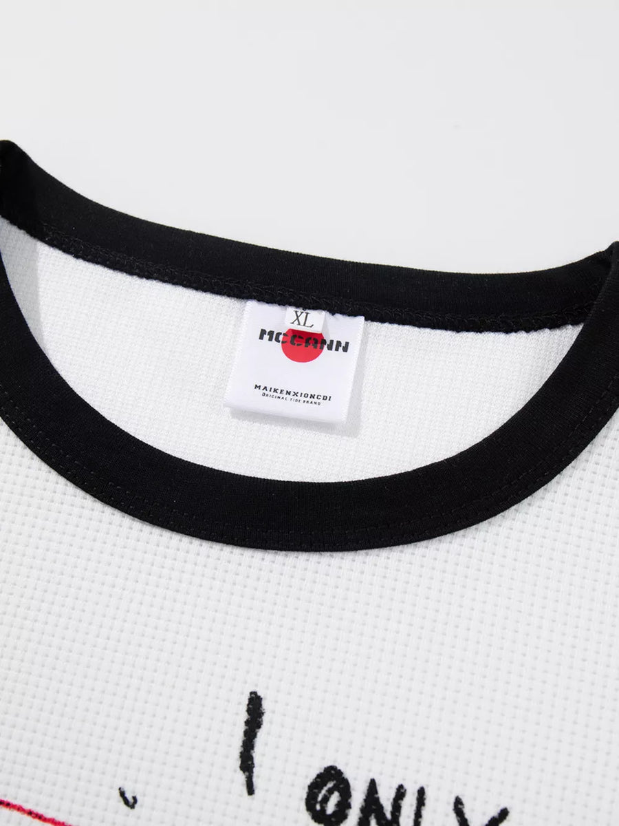 white t-shirt with hip-length and pullover