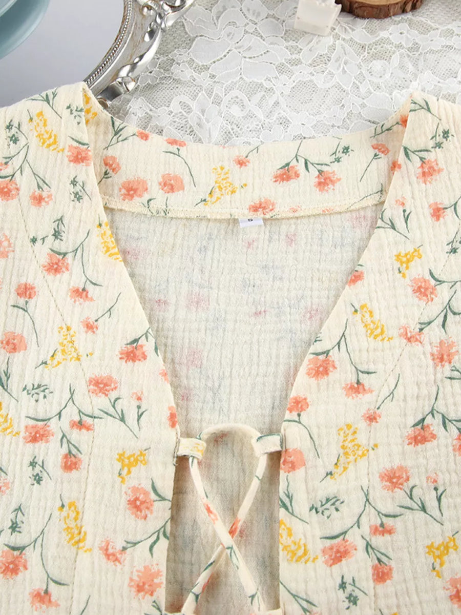 yellow lounge set with crinkle texture and long sleeve