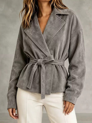 modern jacket in Blue with notch lapel