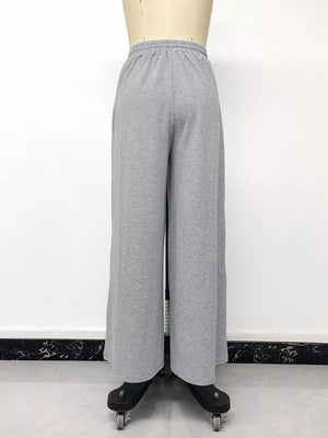 Drawstring Wide-leg Sweatpants option 8