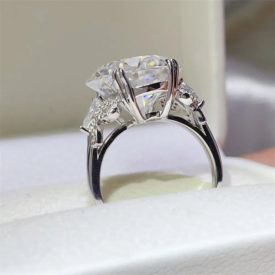 glam ring in clear with none
