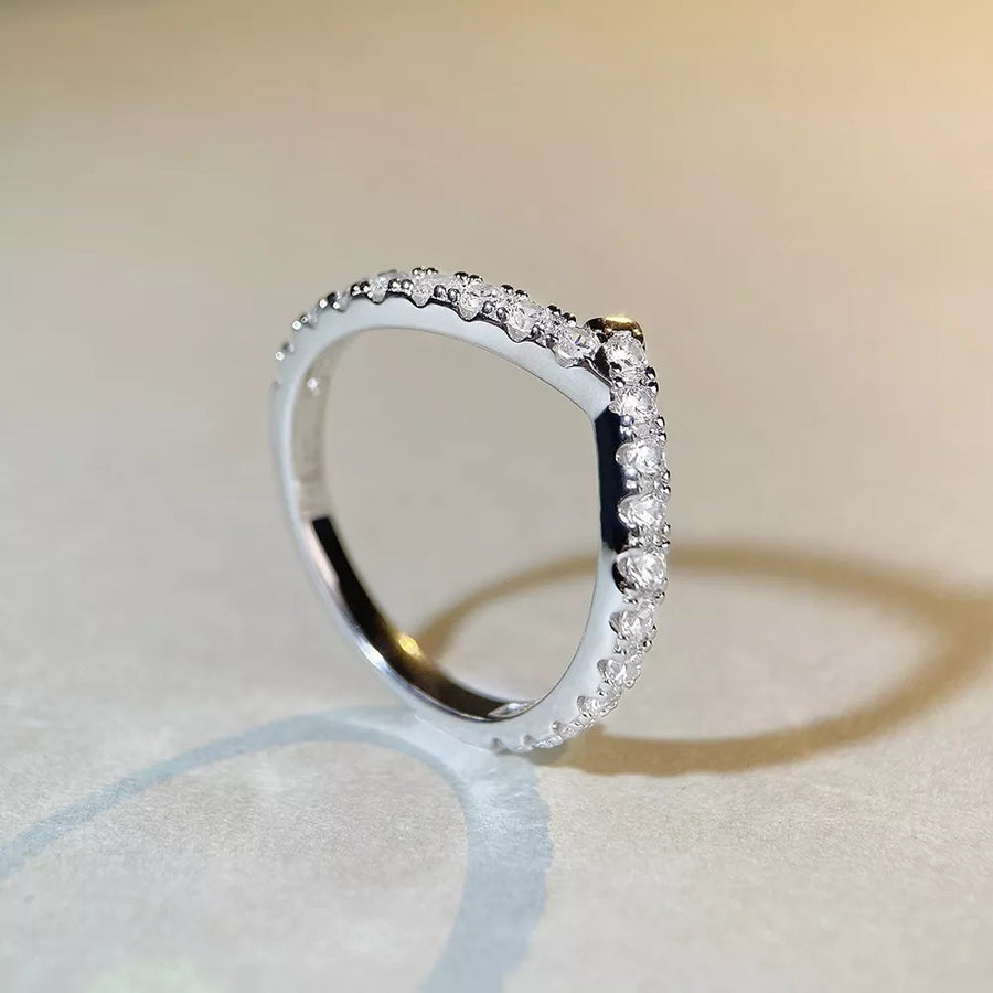 925 sterling silver,Zircon Care instructions: Avoid wearing during exercise, as ring in Silver with irregular band silhouette