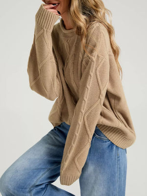 chocolate brown pullover sweater