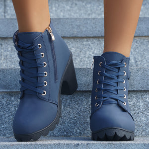 Suede,Rubber Imported Size & boots in Blue with regular silhouette