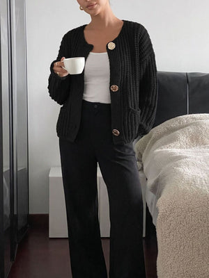 cardigan in Coffee Brown