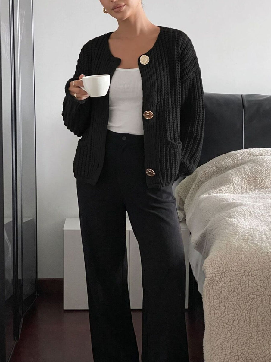 cardigan in Coffee Brown