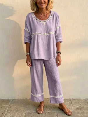 Pants Set in denim blue