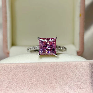 2 Carat 925 Sterling Silver Moissanite Ring