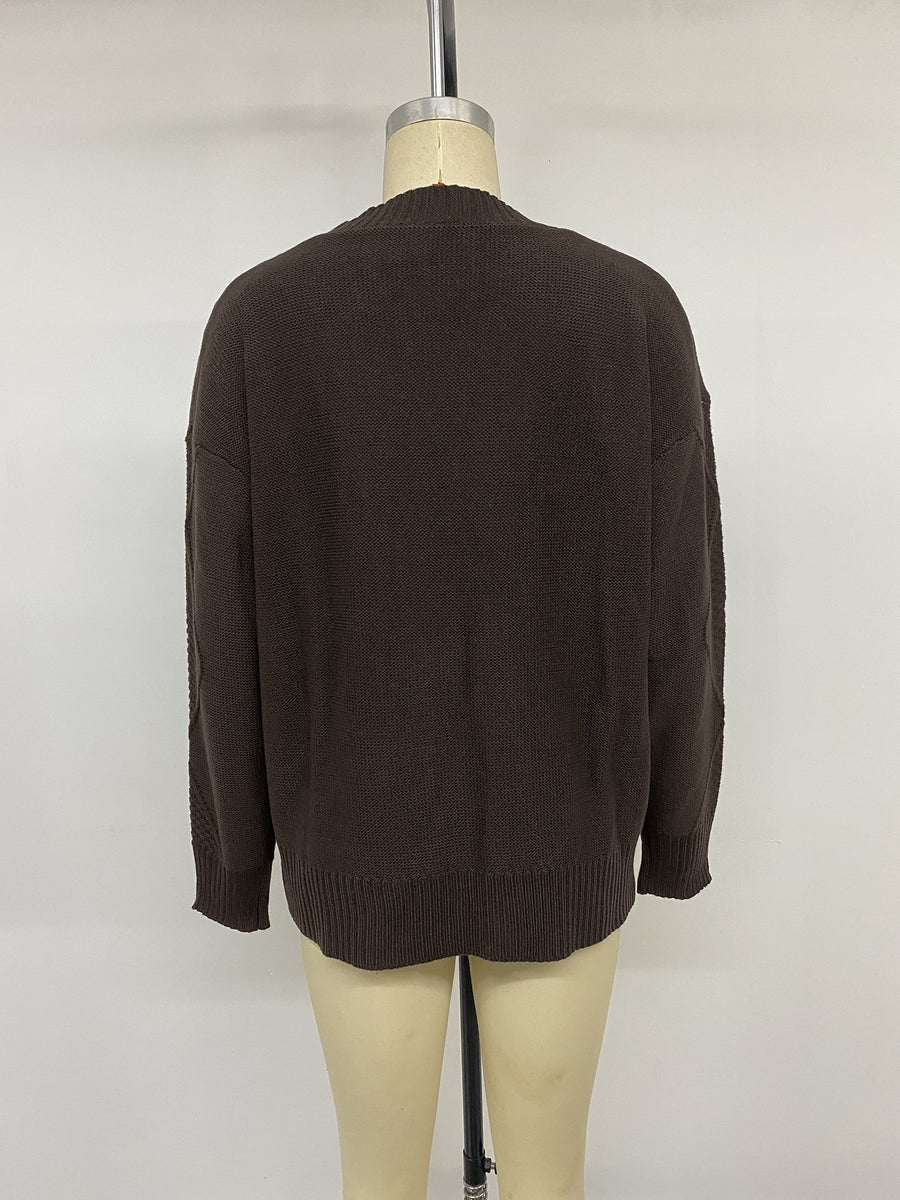 cardigan in Coffee Brown