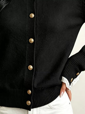 oatmeal regular mock neck sweater with mock neck