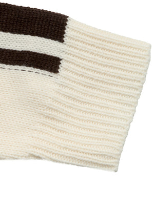 cardigan featuring striped in dark brown with 100% acrylic Care instructions: Machine wash cold texture