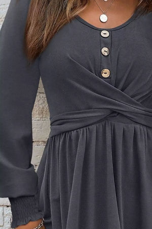 mini dress in Dark Gray